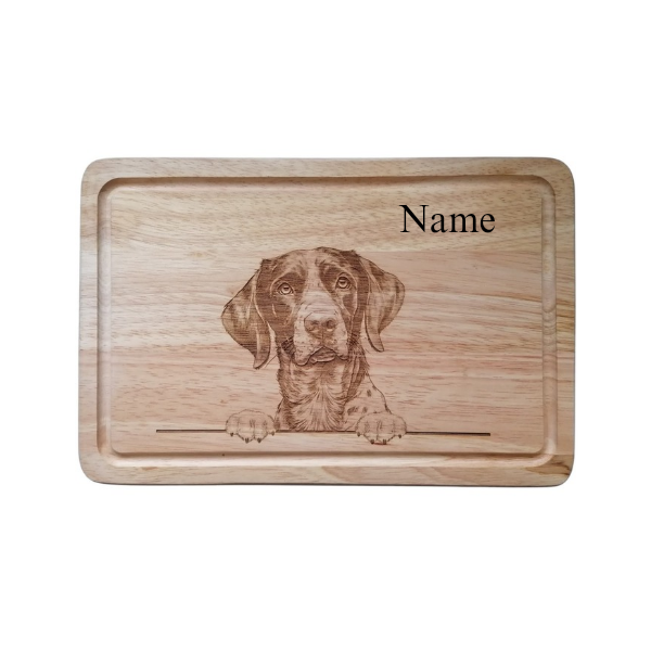 Personalised German Shorthaired Pointer Dog Design Chopping Board