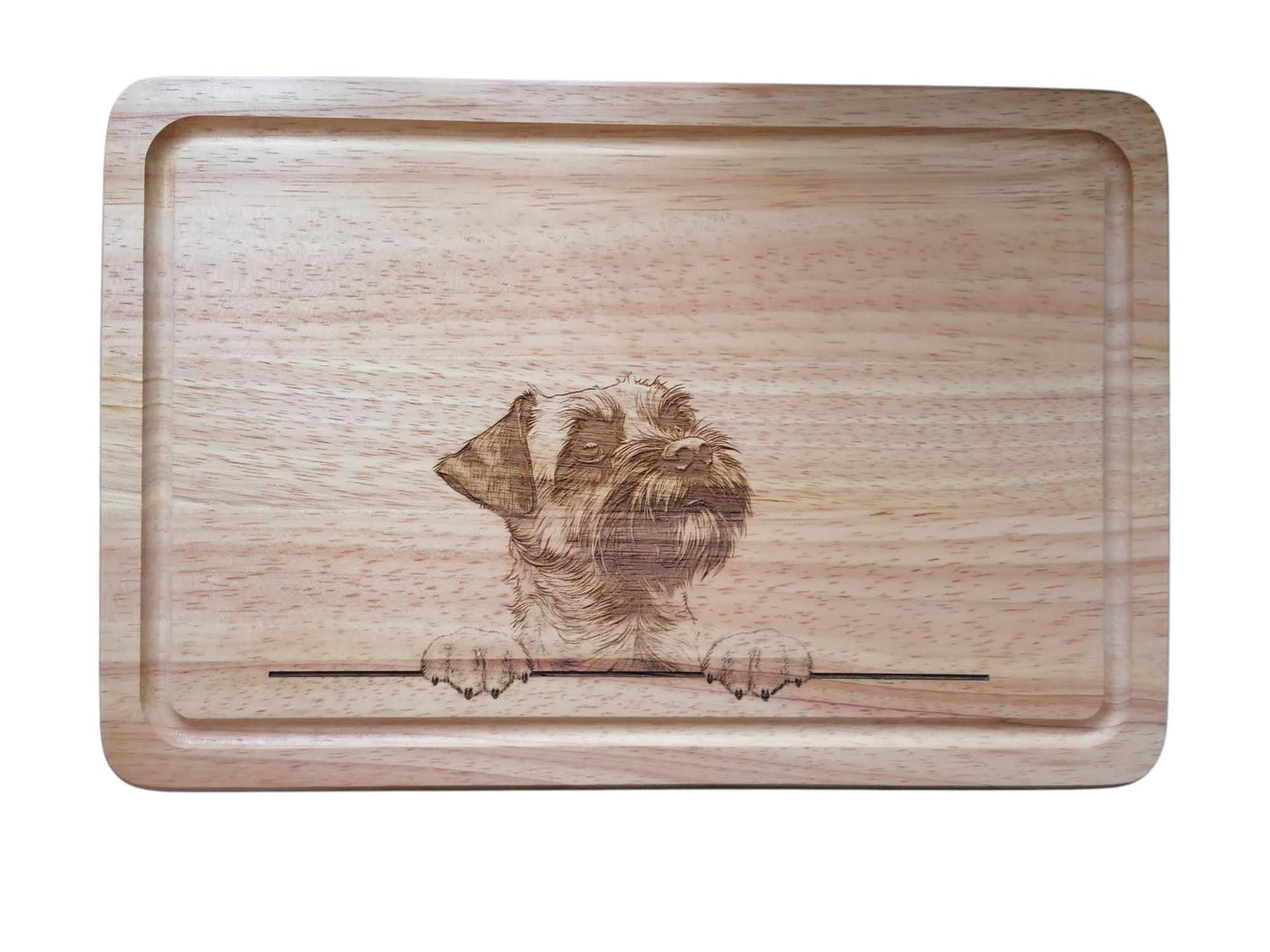 Personalised Border Terrier Dog Design Chopping Board