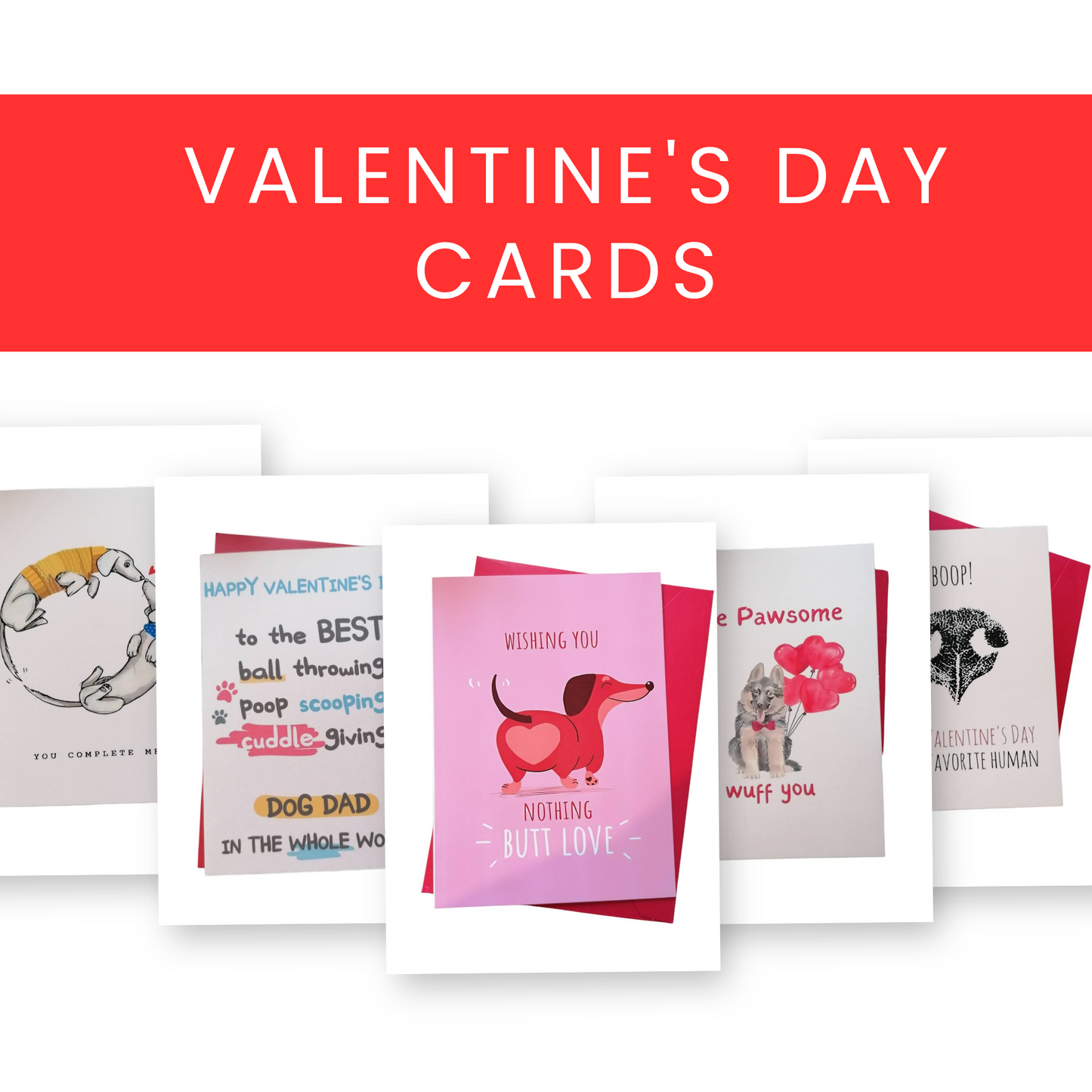 Dog design Valentine's Day card