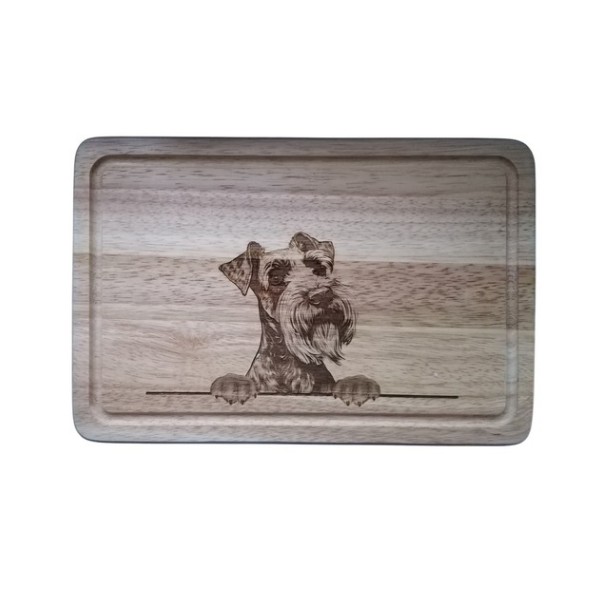 Giant Schnauzer Dog Design #1 Chopping Board (30x20x1.7cm).