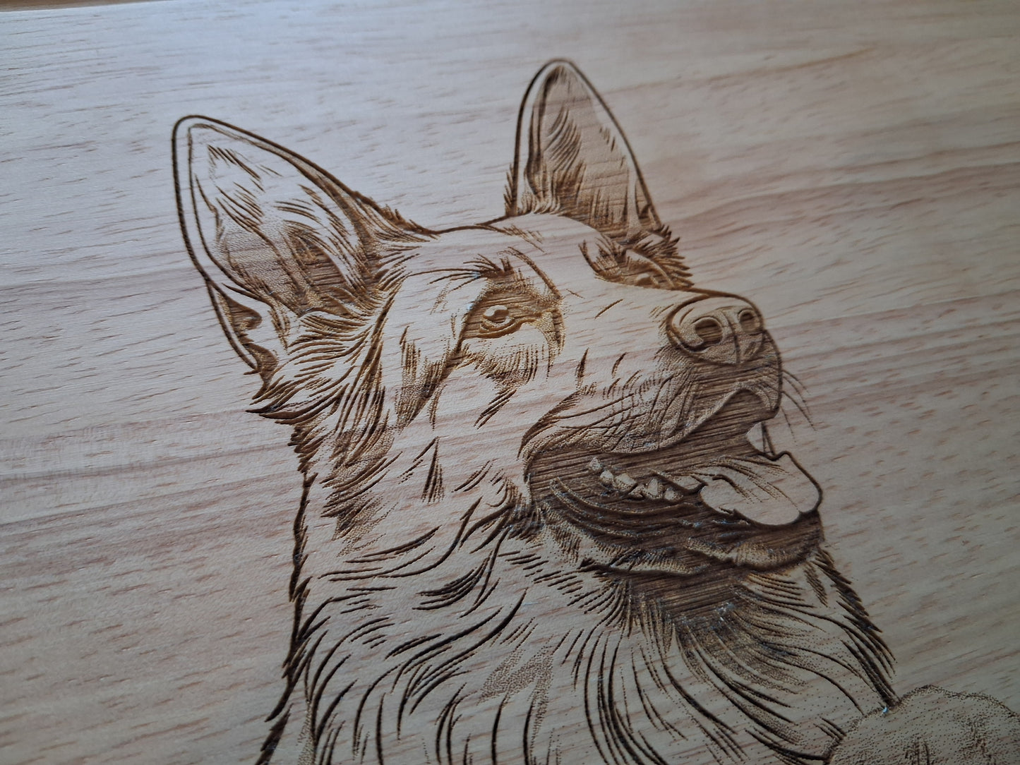 German Shepherd Dog Design #3 Small Chopping Board Close-up