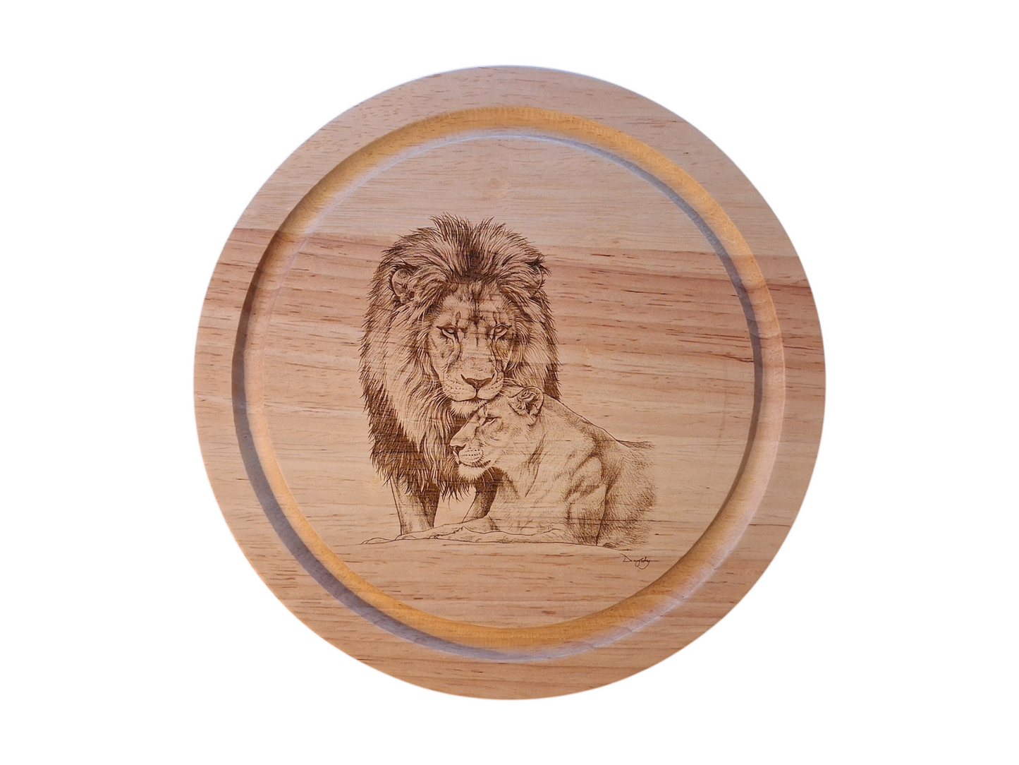 Lions 'Love is...' Design Cheese Board Set with Tools Closed