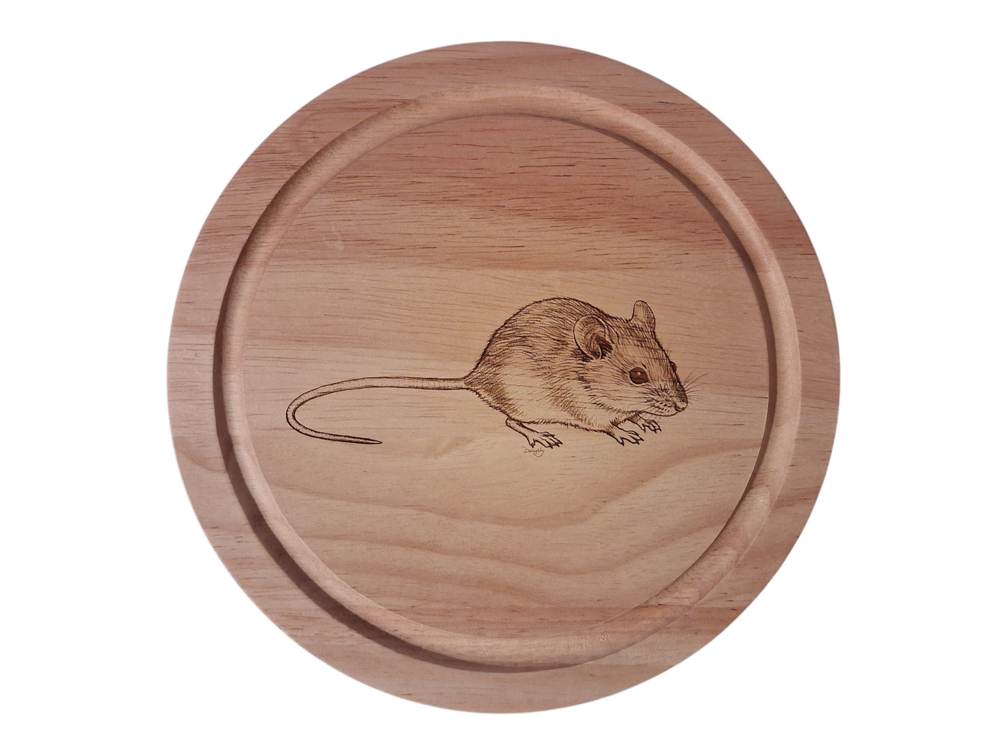 Mouse Design Cheese Board Set with Tools Closed