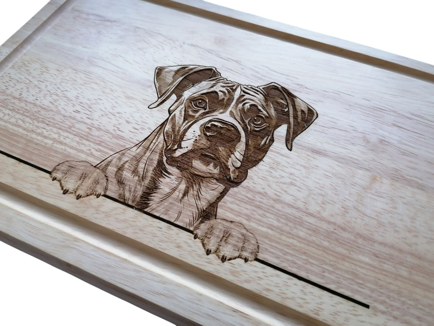 Personalised Boxer Dog Design Chopping Board