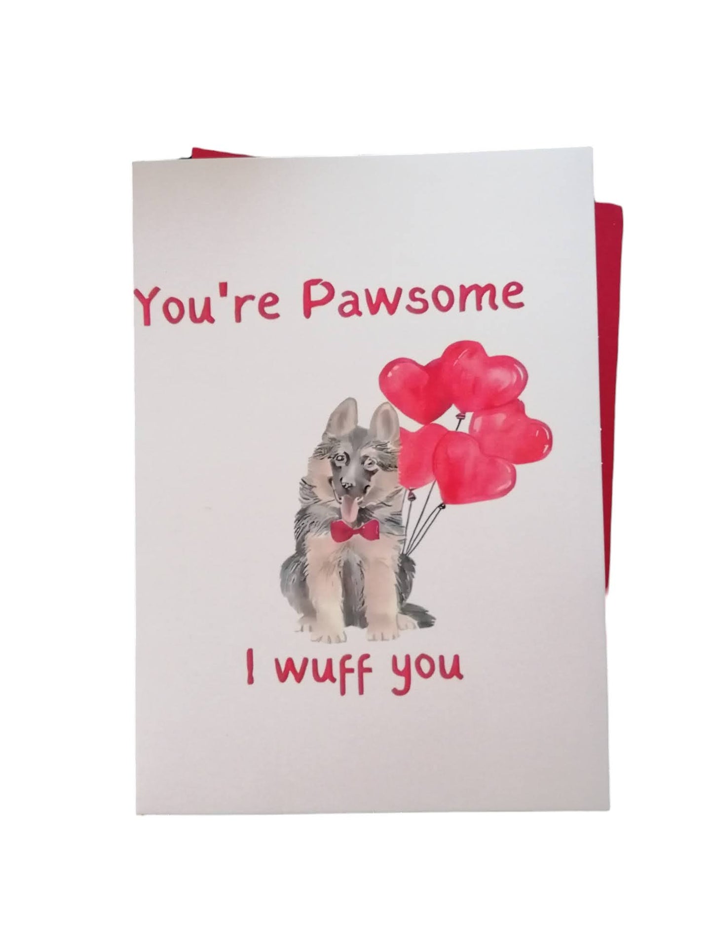 Dog design Valentine's Day card
