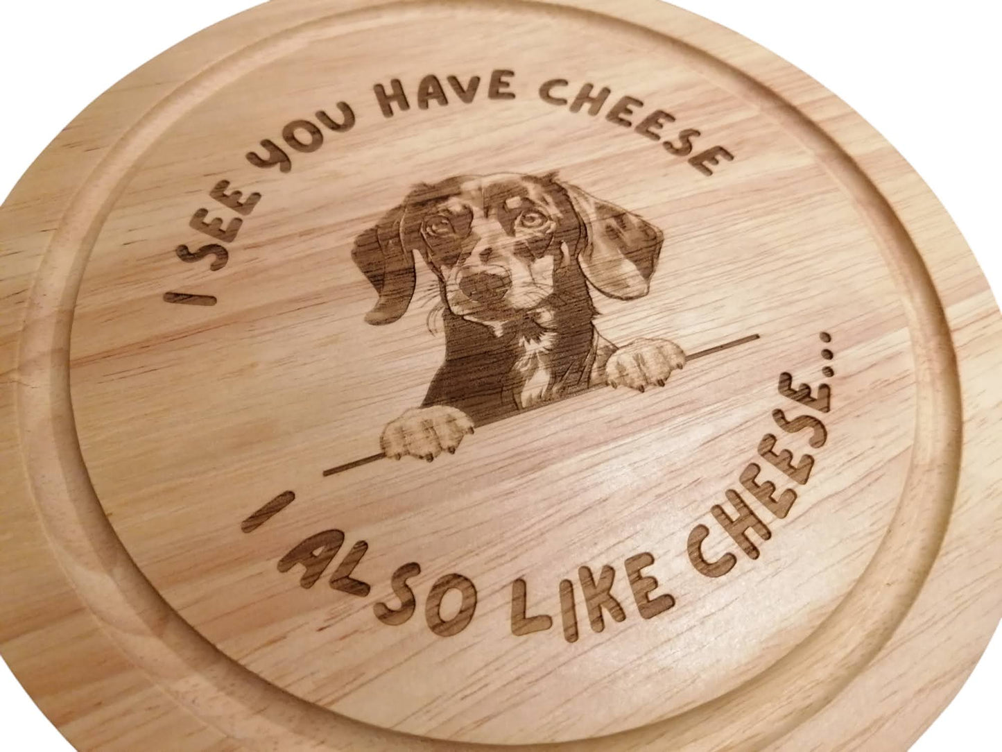 Dachshund cheese set with tools
