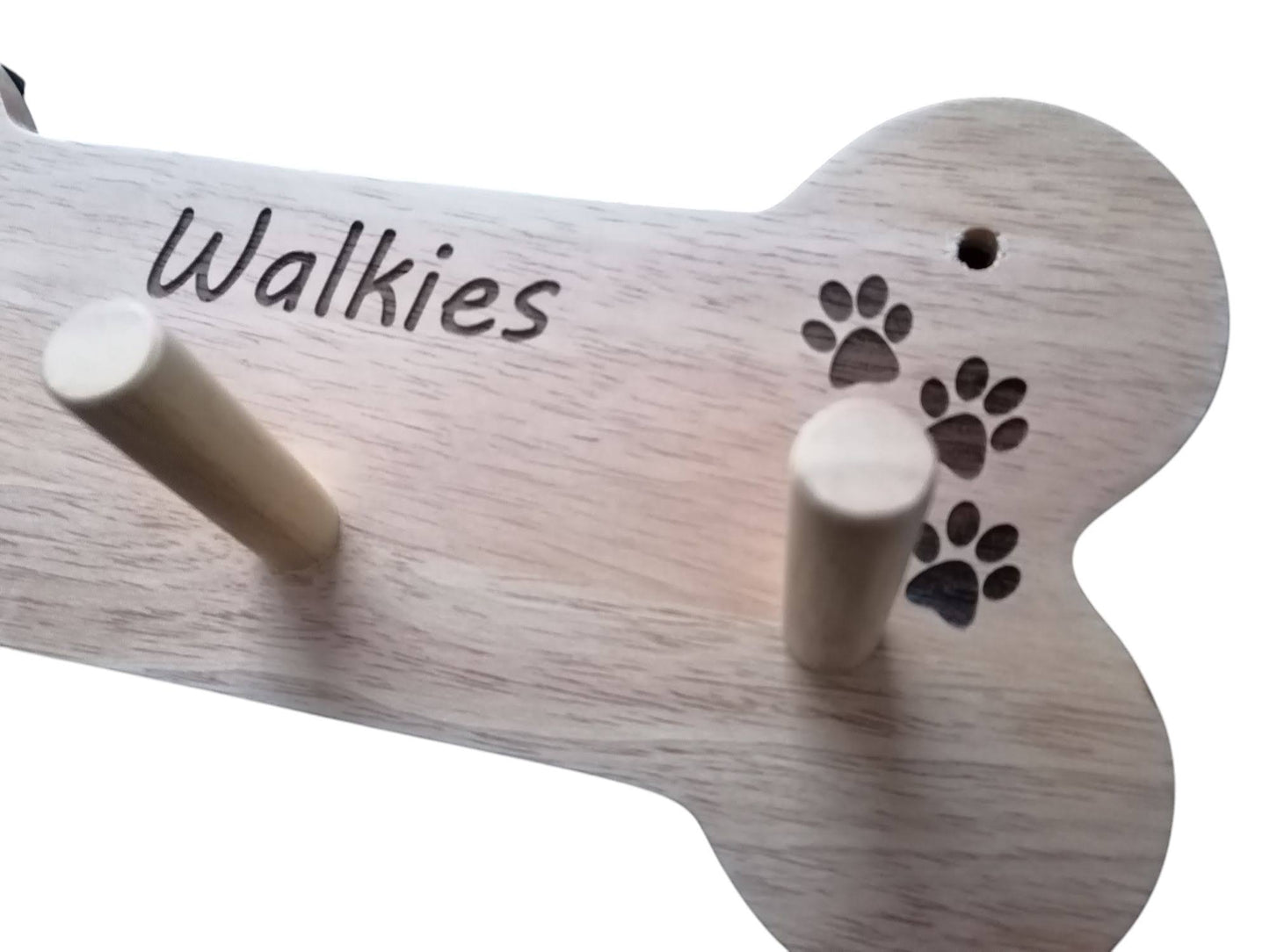 Dog Leash Wall Rack - Walkies (30x15cm)