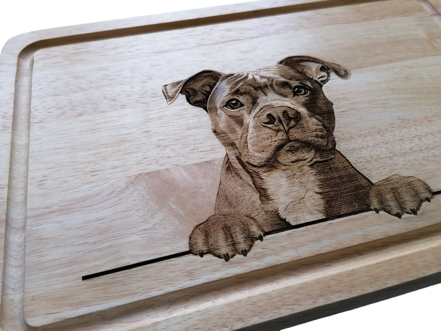 Staffordshire Bull Terrier Design Chopping Board