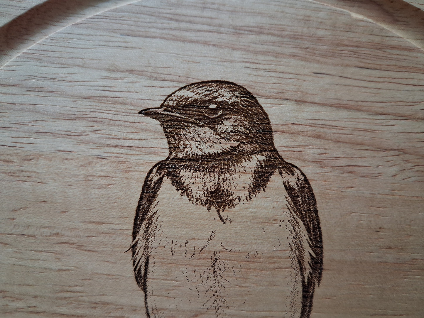 Swallow - Cheese Board Set with Tools (21cm dia. x 4cm) - Close-up