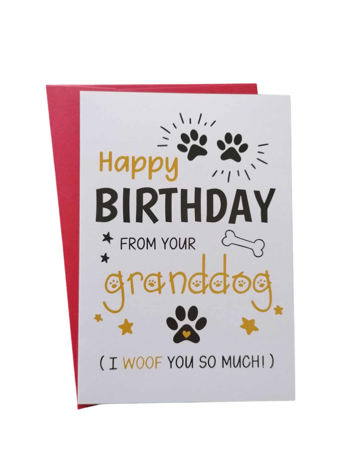 Birthday Card - Happy Birthday From Your Granddog