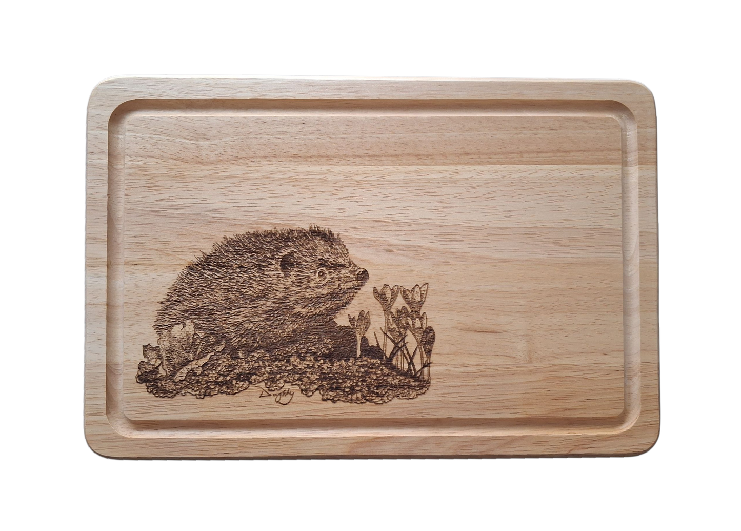 Hedgehog *Exclusive Design* Small Chopping Board image of front