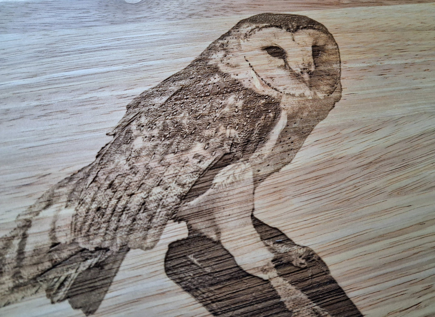 Barn Owl Chopping Board & Cheese Set Bundle