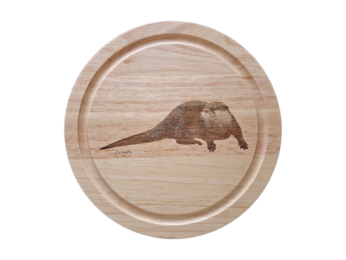 Otter Design Cheese Set with Tools (21cm dia. x 4cm).