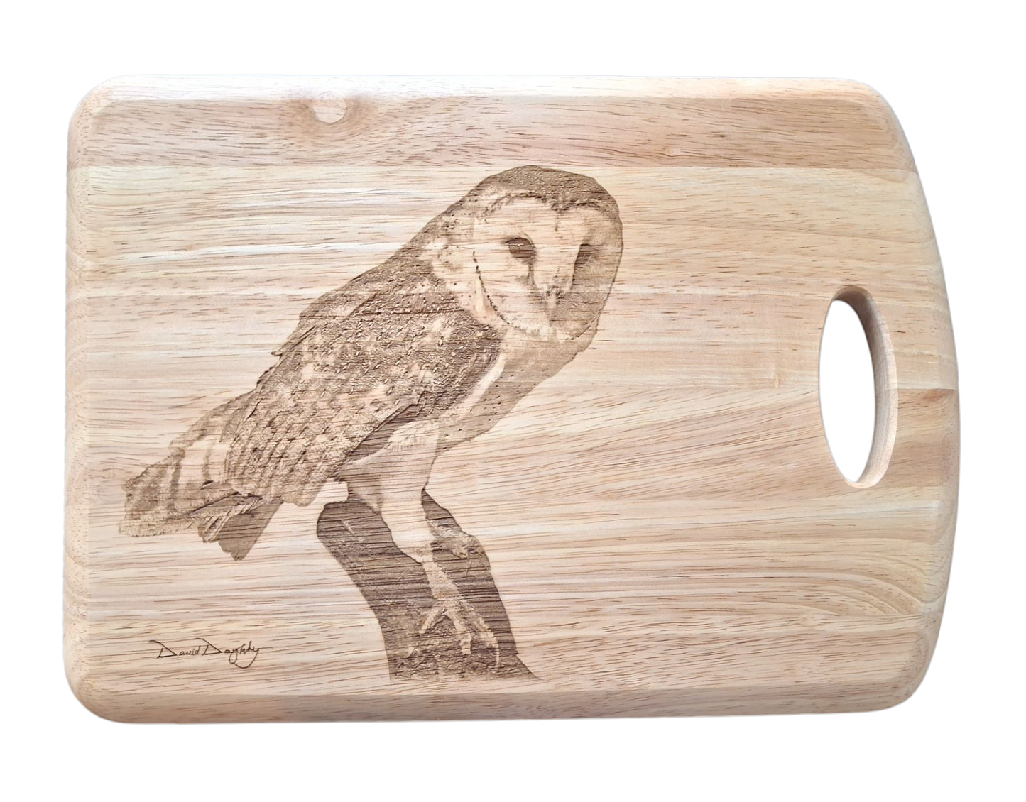 Barn Owl Chopping Board & Cheese Set Bundle