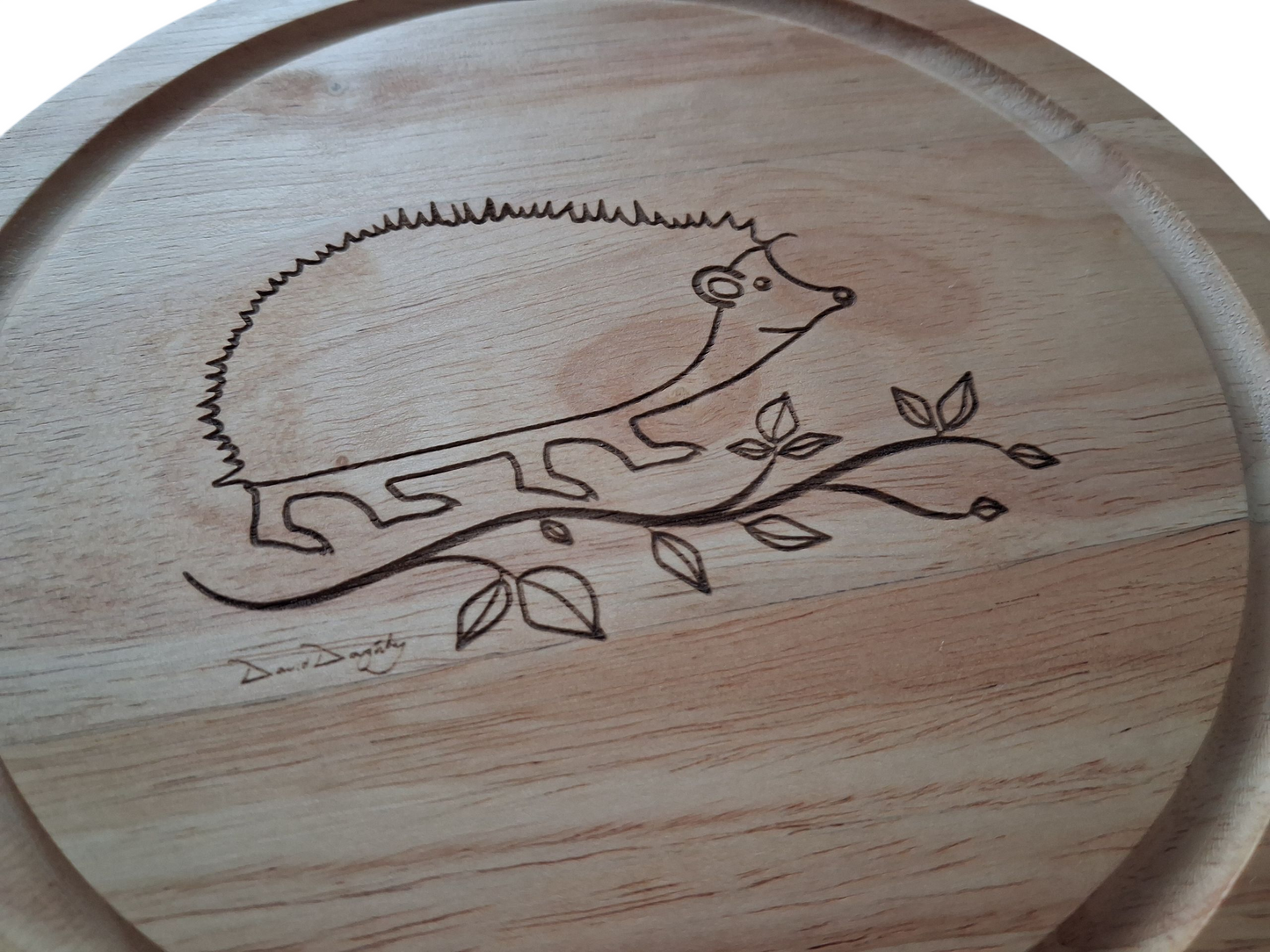 Hedgehog & Vine design cheese set with tools photo close-up