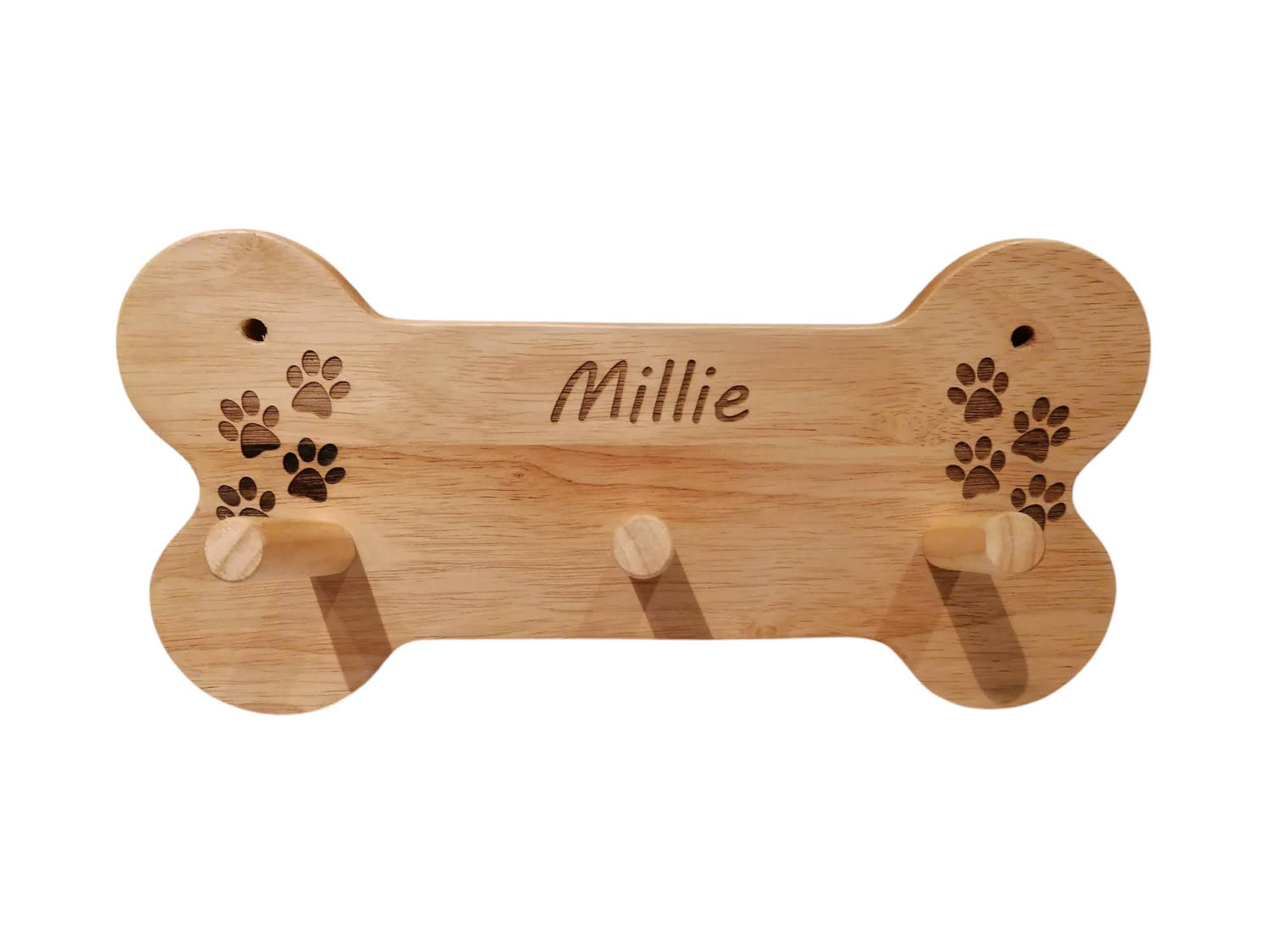 Personalised Dog Leash Wall Rack photo