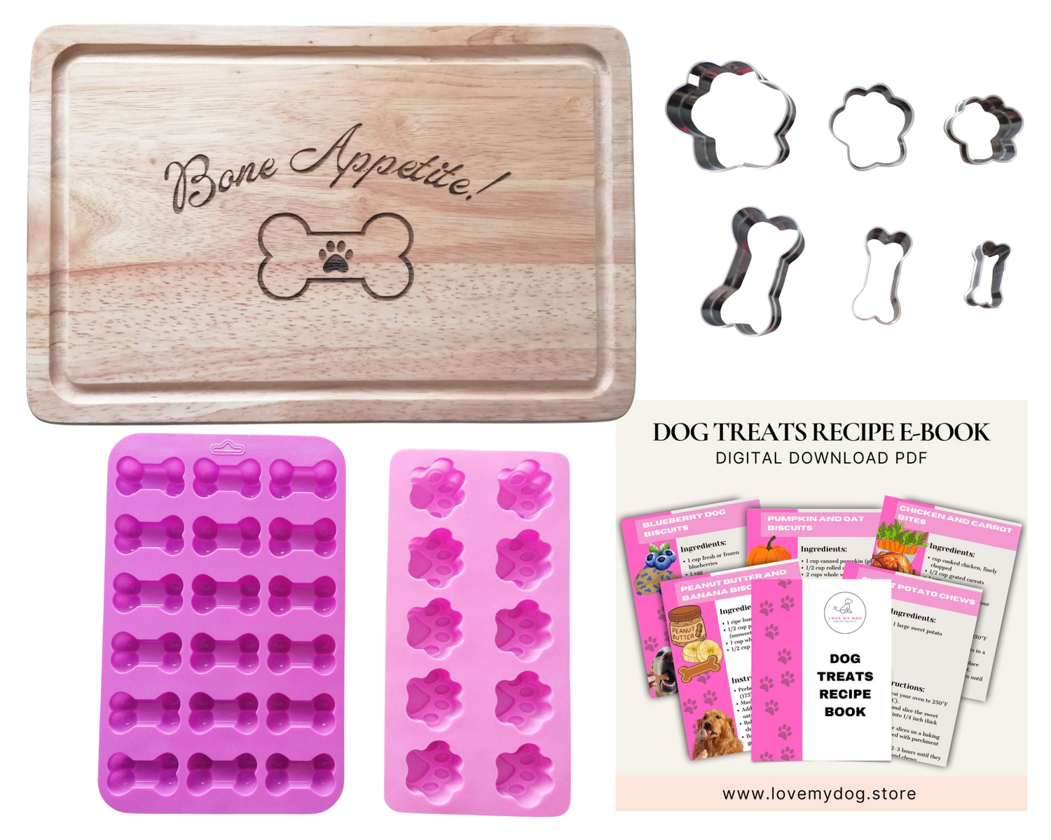 Dog treats baking set photo