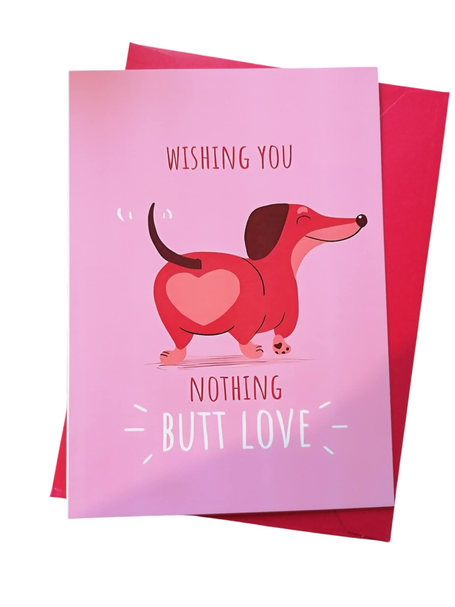 Dachshund design greeting card photo