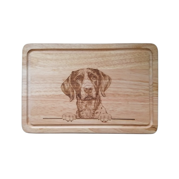 Personalised German Shorthaired Pointer Dog Design Chopping Board 
