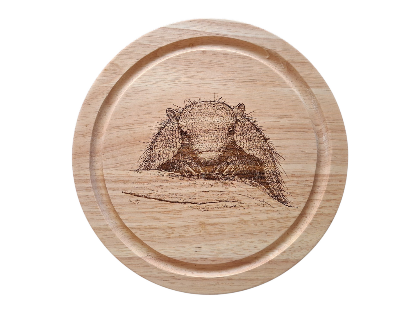 Armadillo Design Cheese Board Set with Tools Closed 