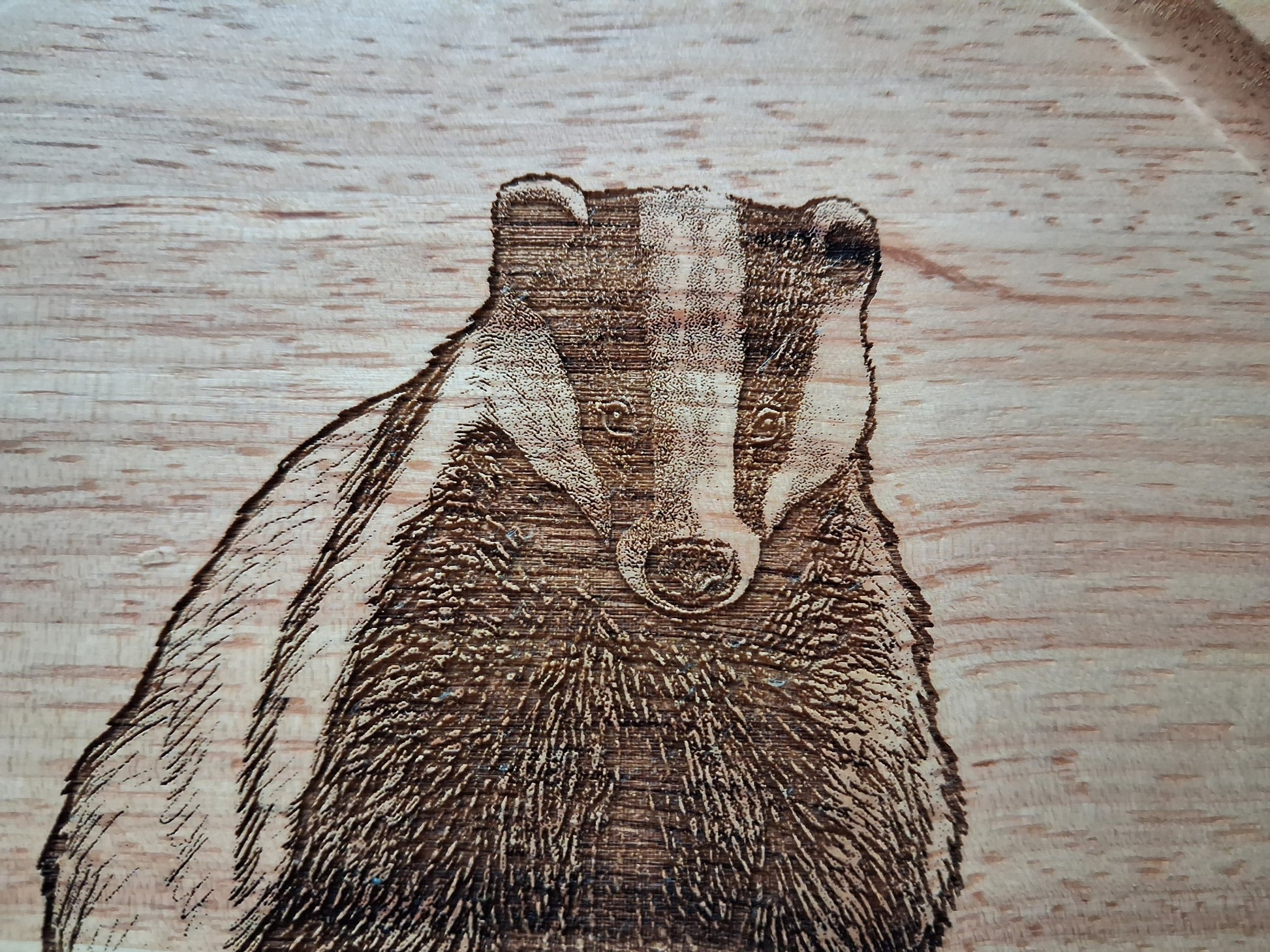 Badger Design Cheese Board Set with Tools Close-up 