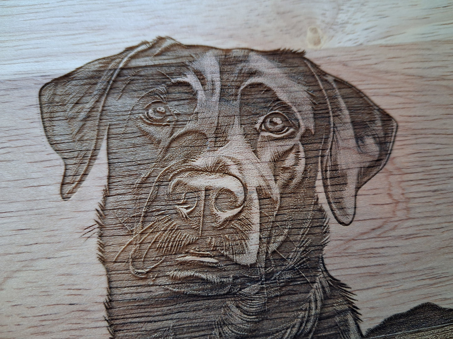 Black Labrador Dog Design #4 Lazy Susan Close-up 