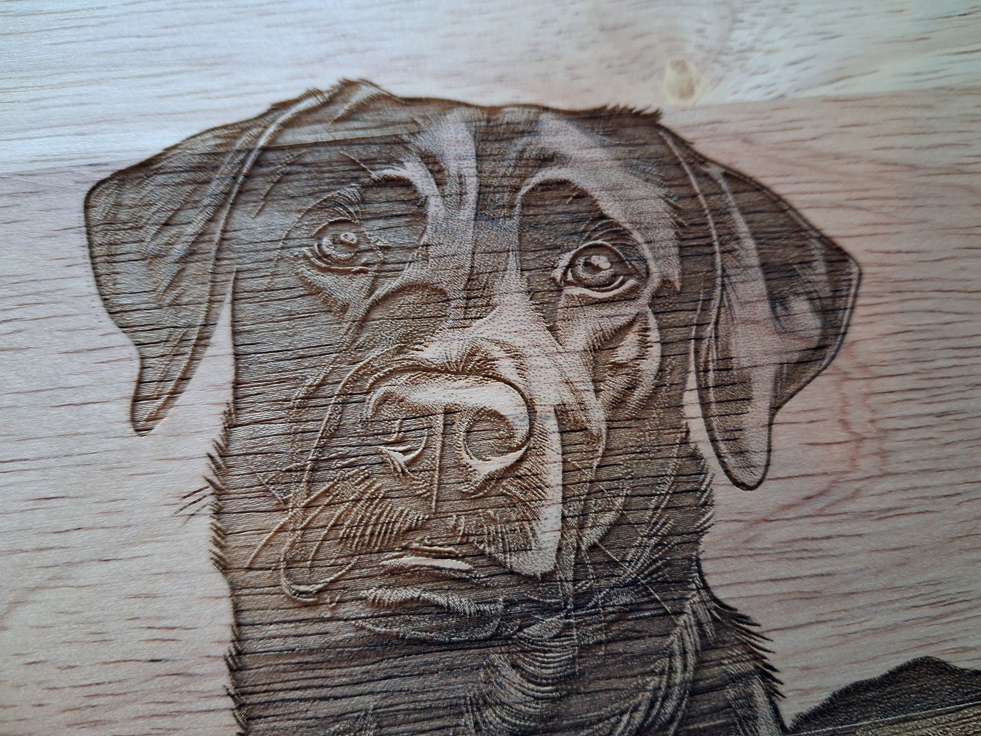 Black Labrador Dog Design #4 Lazy Susan Close-up 