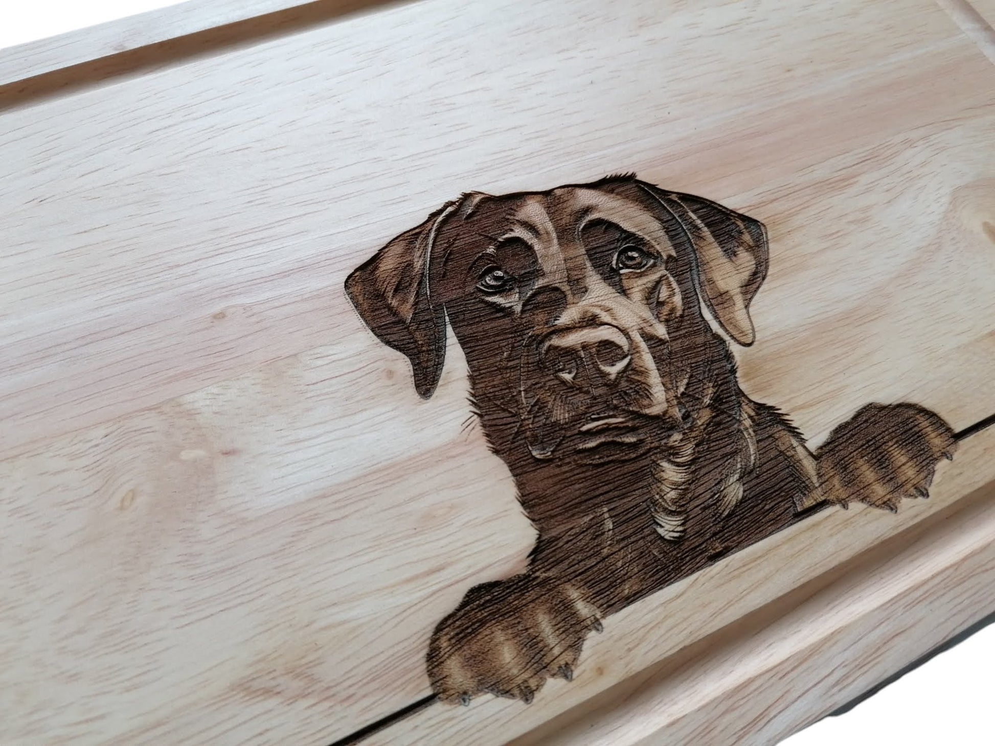 Black Labrador Retriever dog design chopping board 