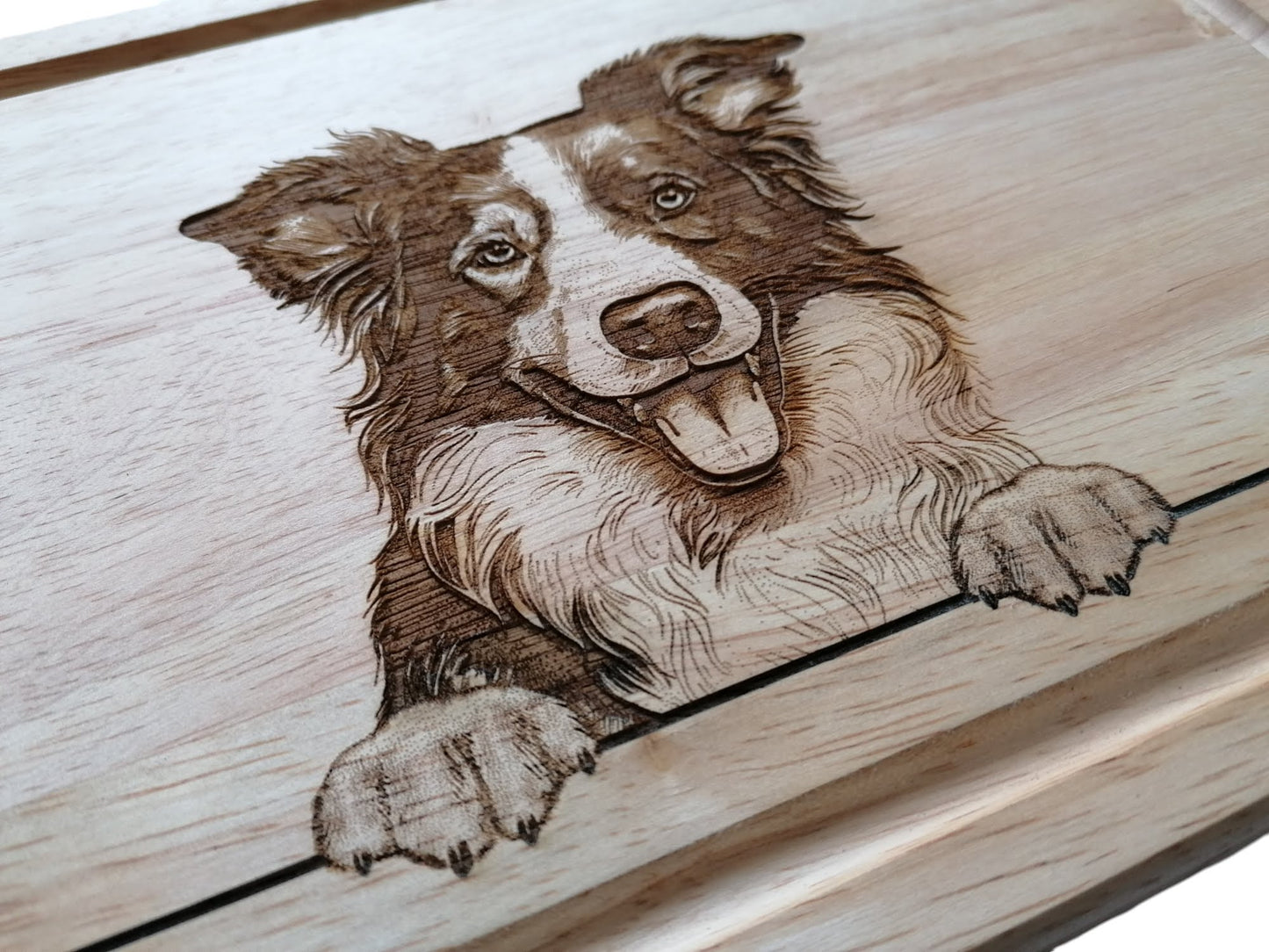 Border Collie Design Chopping Board 