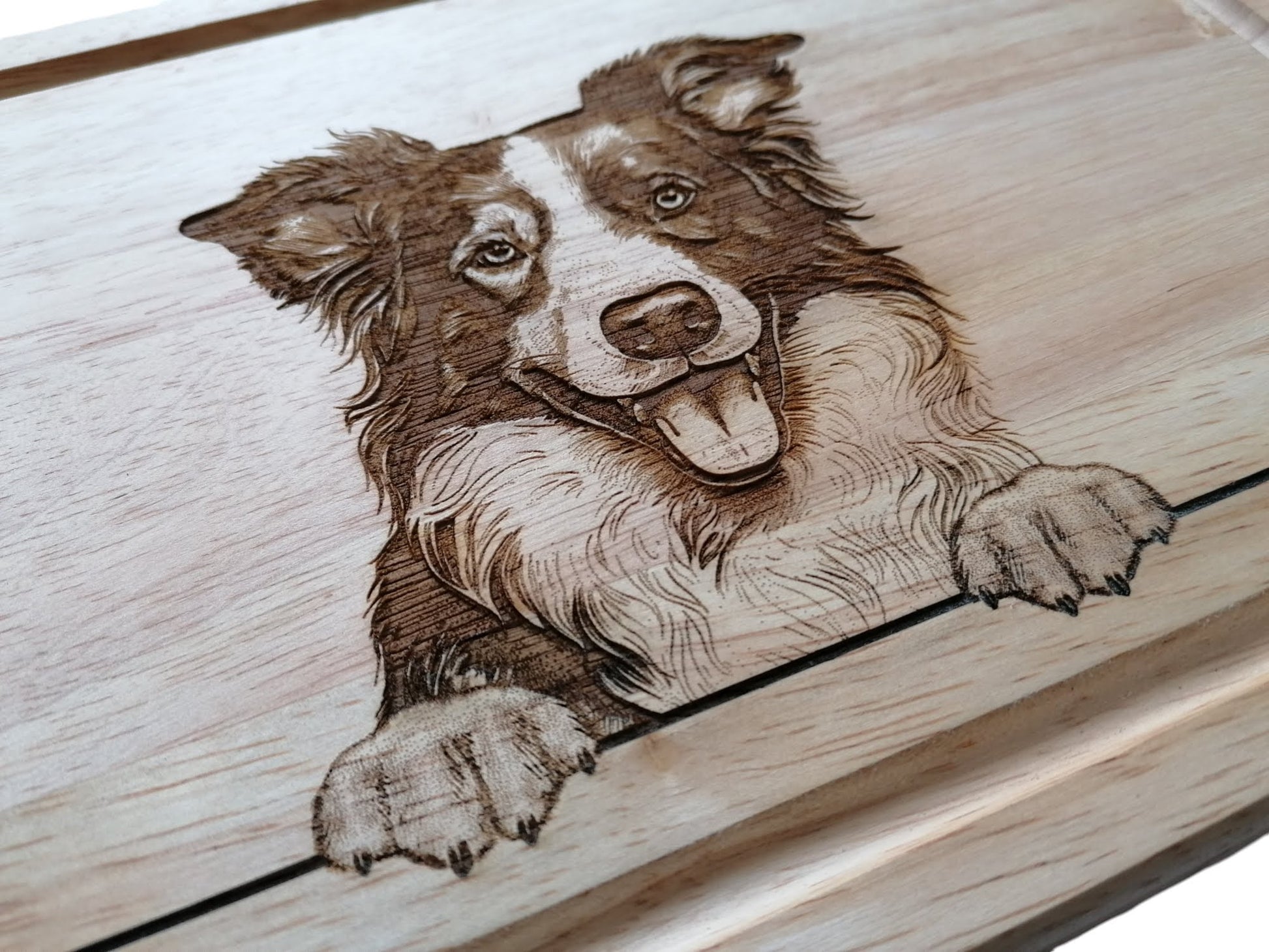Border Collie Design Chopping Board 