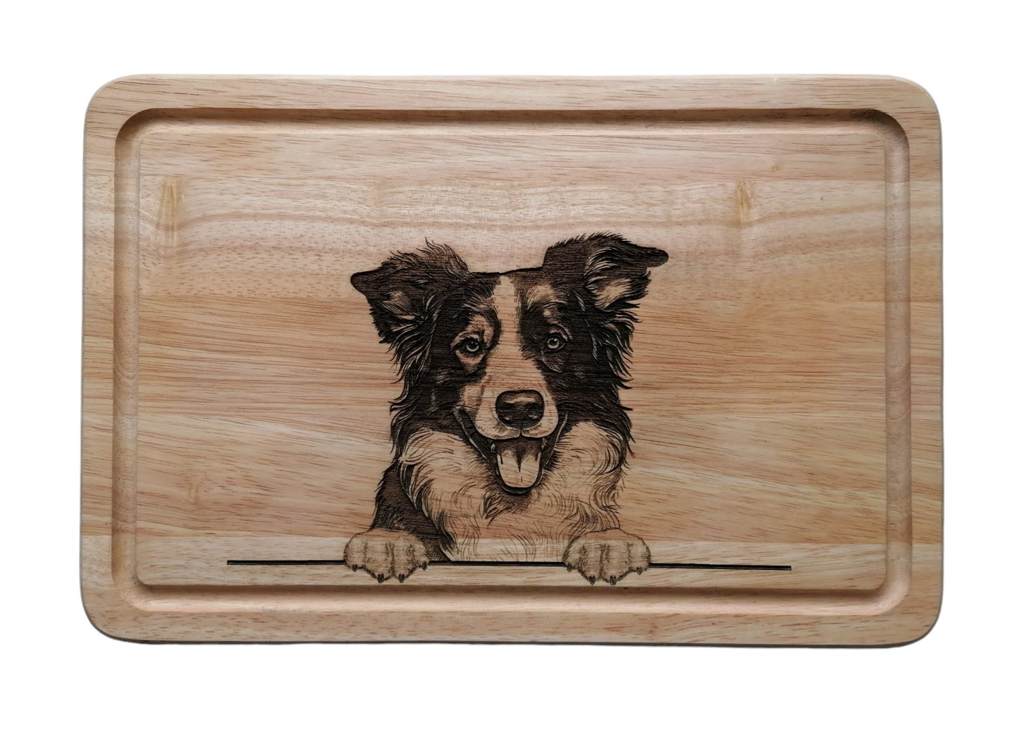Border Collie Design Chopping Board 