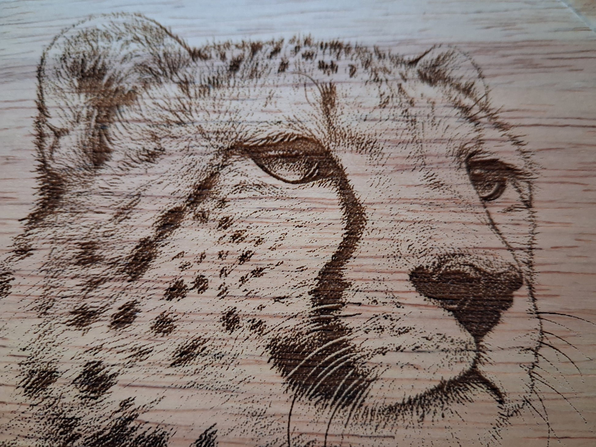 Cheetah Design Cheese Board Set with Tools Close-up 