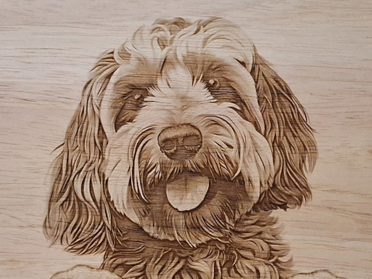 Cockapoo Dog Design #2 Lazy Susan Close-up 