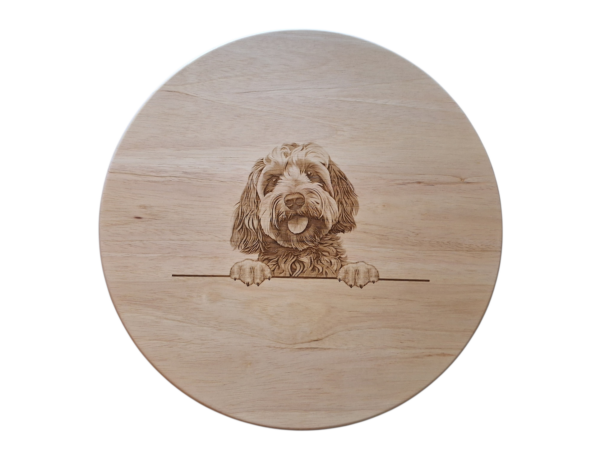 Cockapoo Dog Design #2 Lazy Susan Front