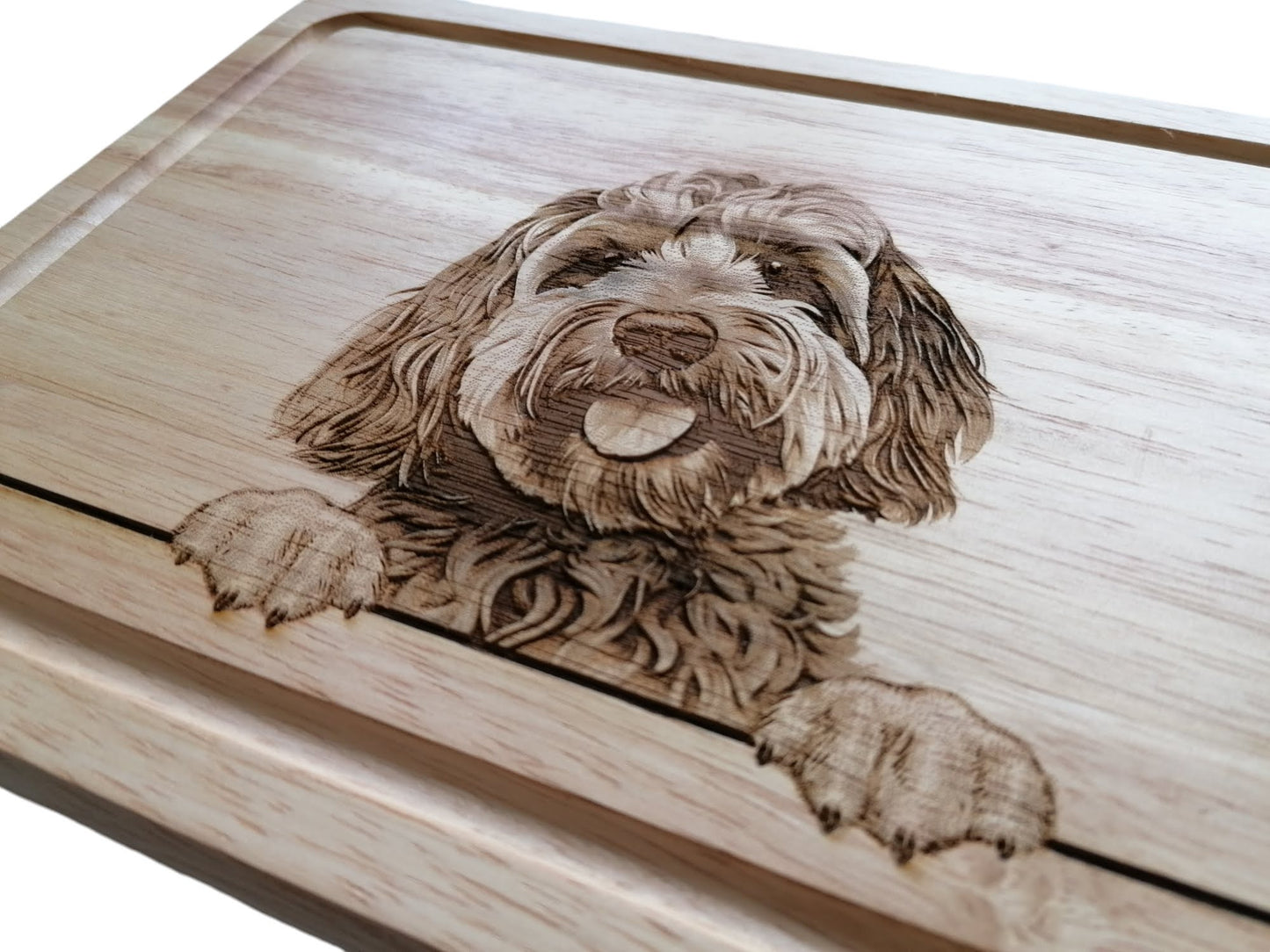 Personalised Cockapoo Dog Design Chopping Board