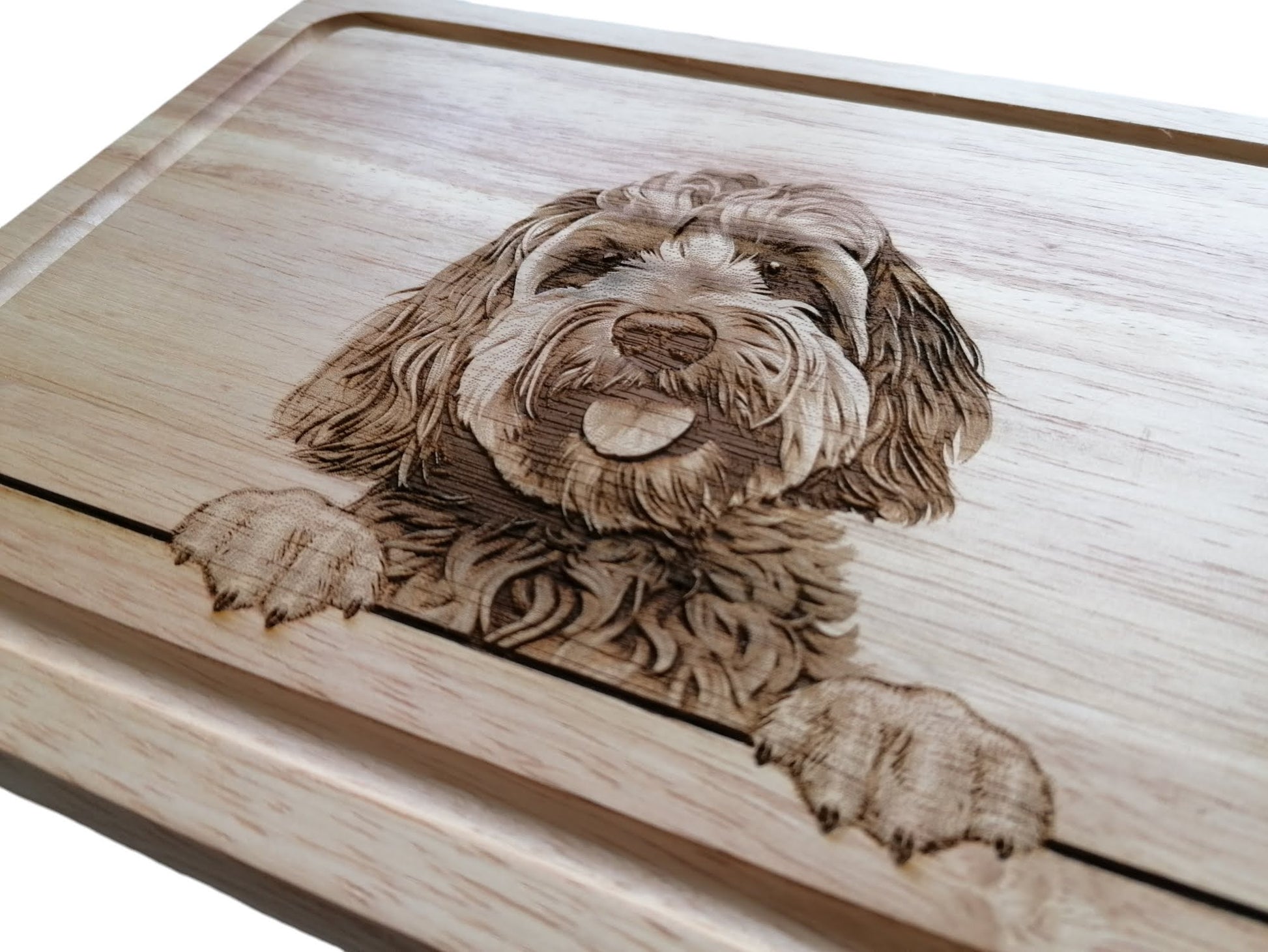 Personalised Cockapoo Dog Design Chopping Board