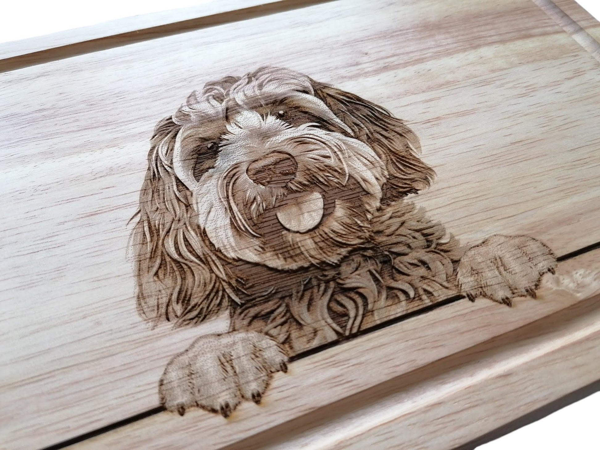 Personalised Cockapoo Dog Design Chopping Board