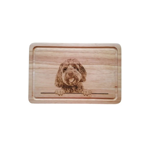 Personalised Cockapoo Dog Design Chopping Board