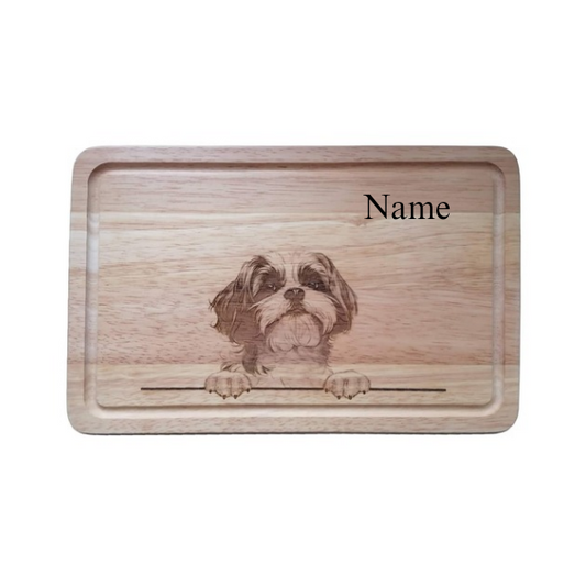 Personalised Shih Tzu Dog Design Chopping Board 