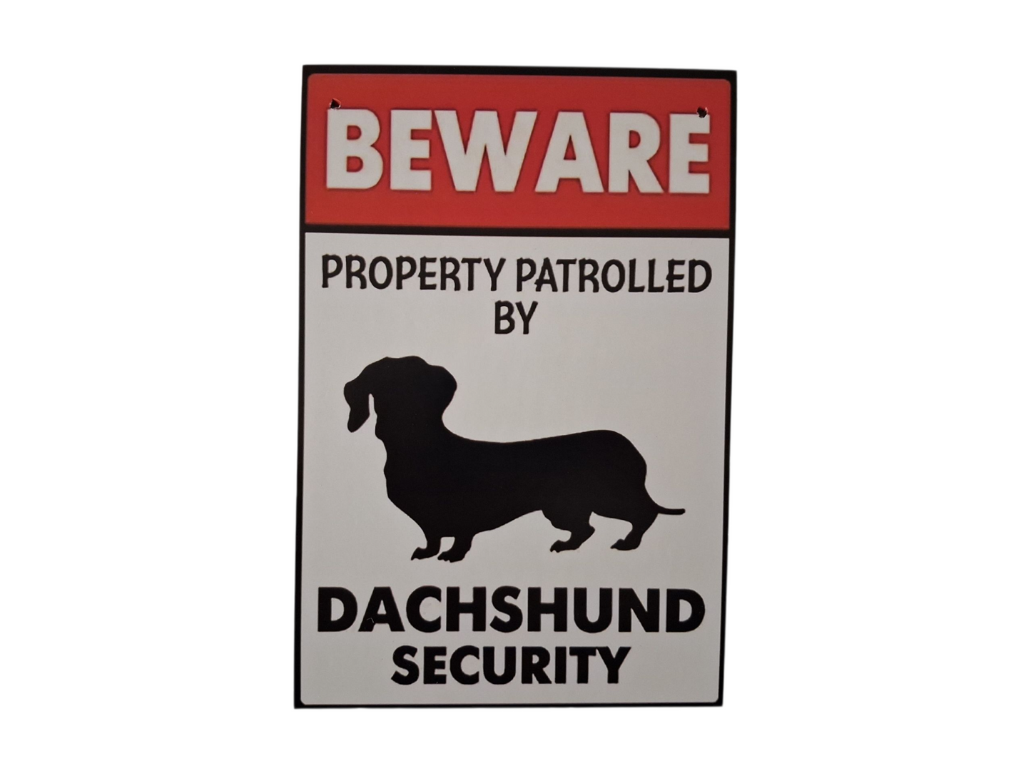 Dachshund Fun Wood Sign (20x13.5cm)