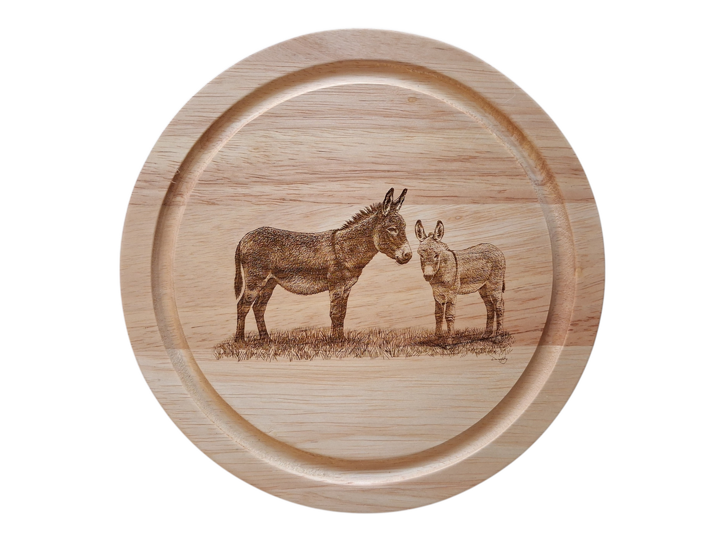 Donkeys 'Forever & Always' Design Cheese Board Set with Tools Closed 