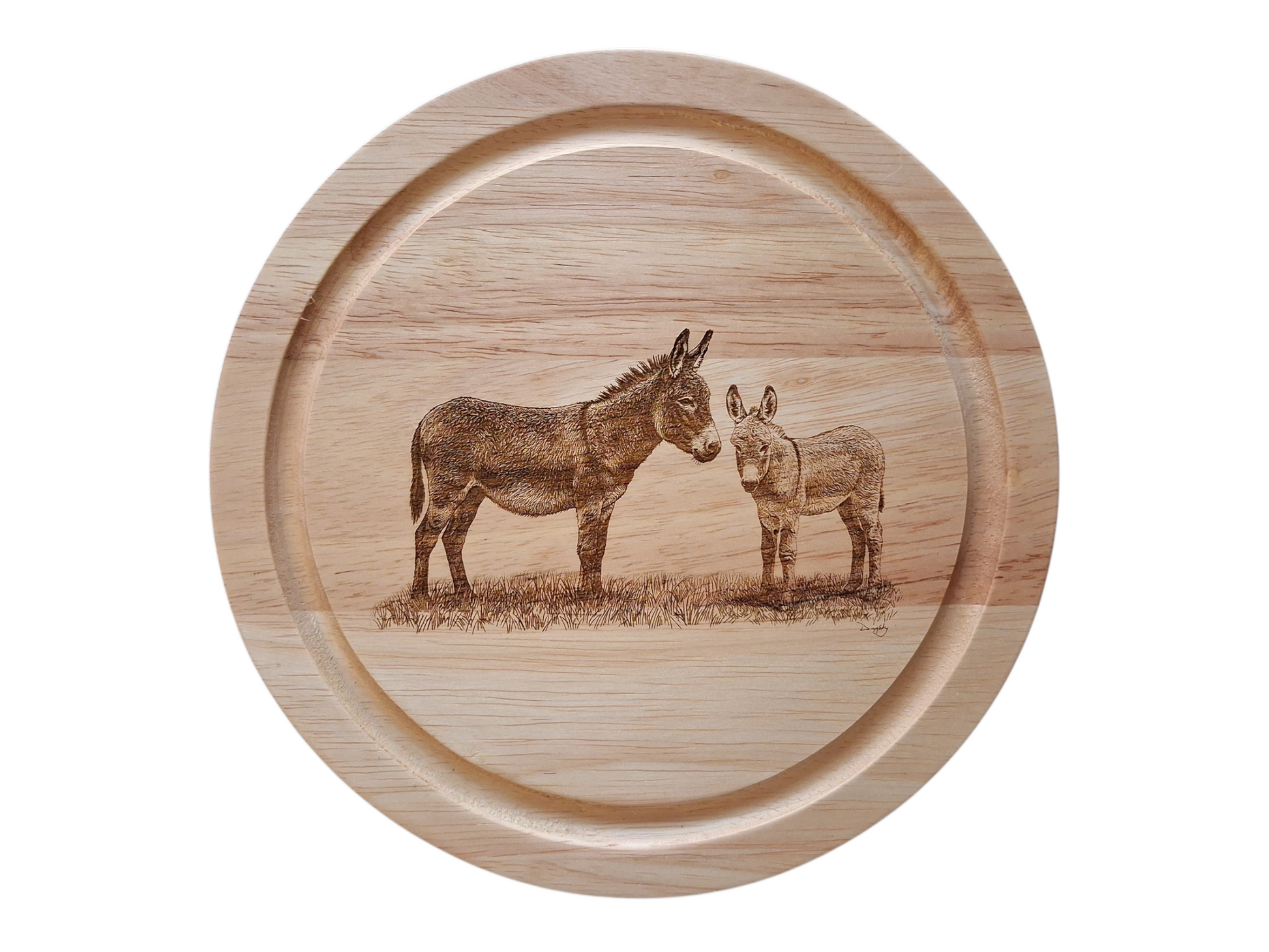 Donkeys 'Forever & Always' Design Cheese Board Set with Tools Closed 