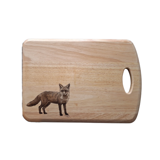 Fox - Medium Wooden Chopping Board (34x24x2cm)