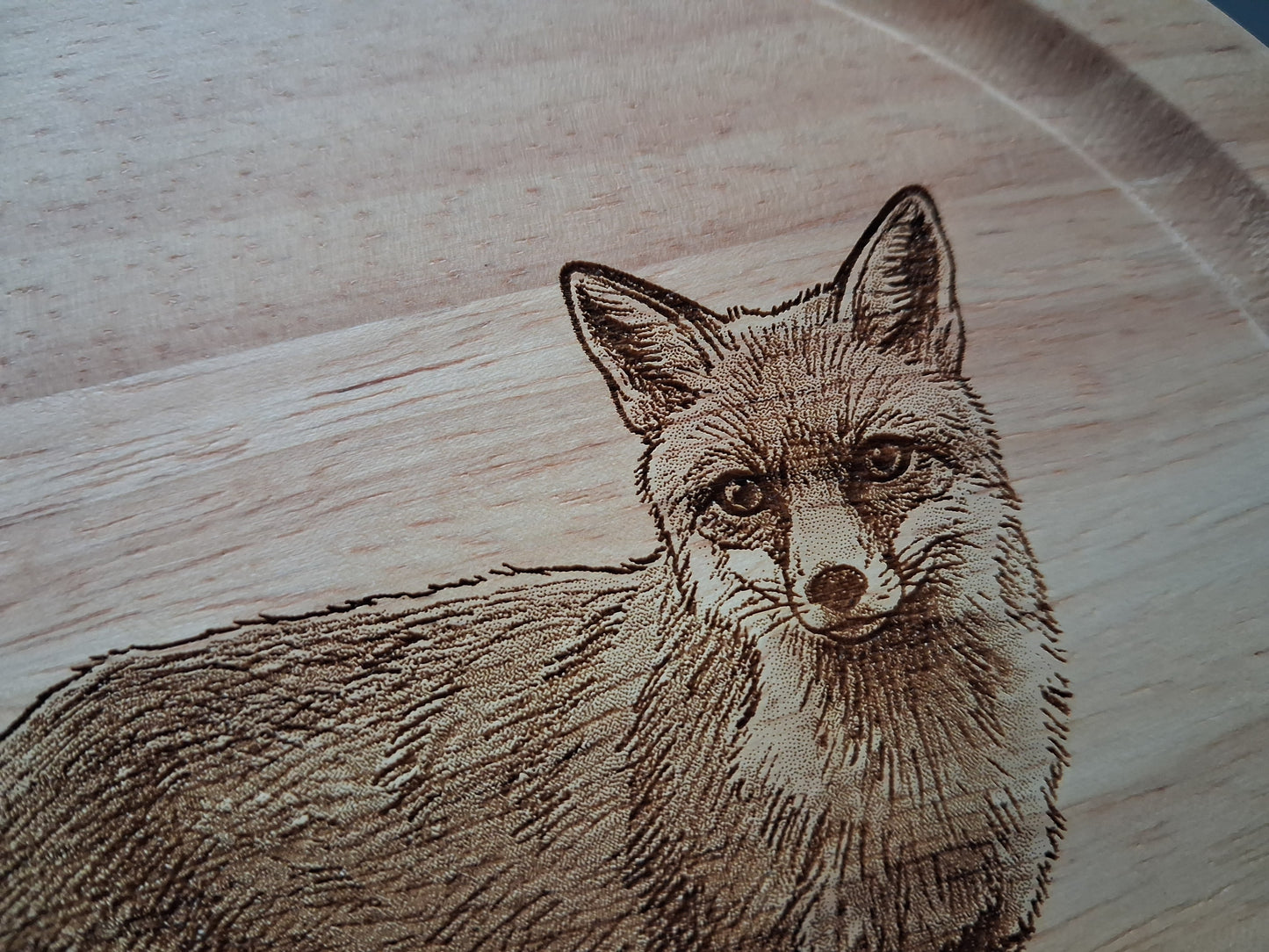 Fox Design Cheese Set with Tools Close-up 