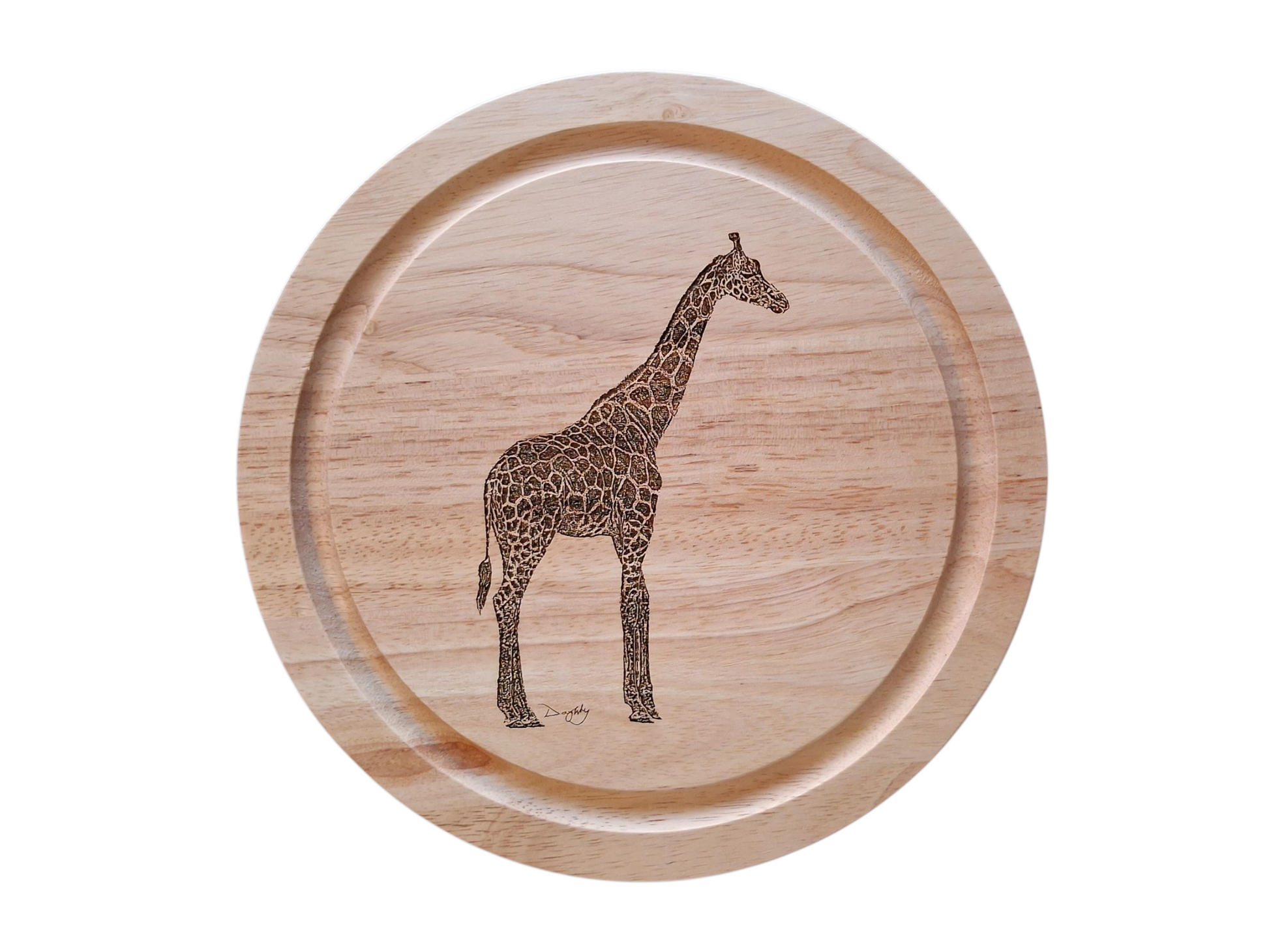Giraffe Design Cheese Set with Tools Closed 