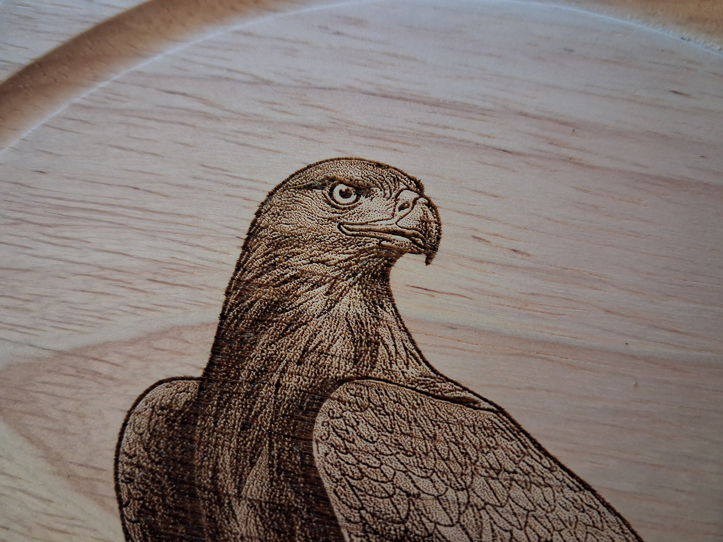 Golden Eagle Design Cheese Set with Tools Close-up 