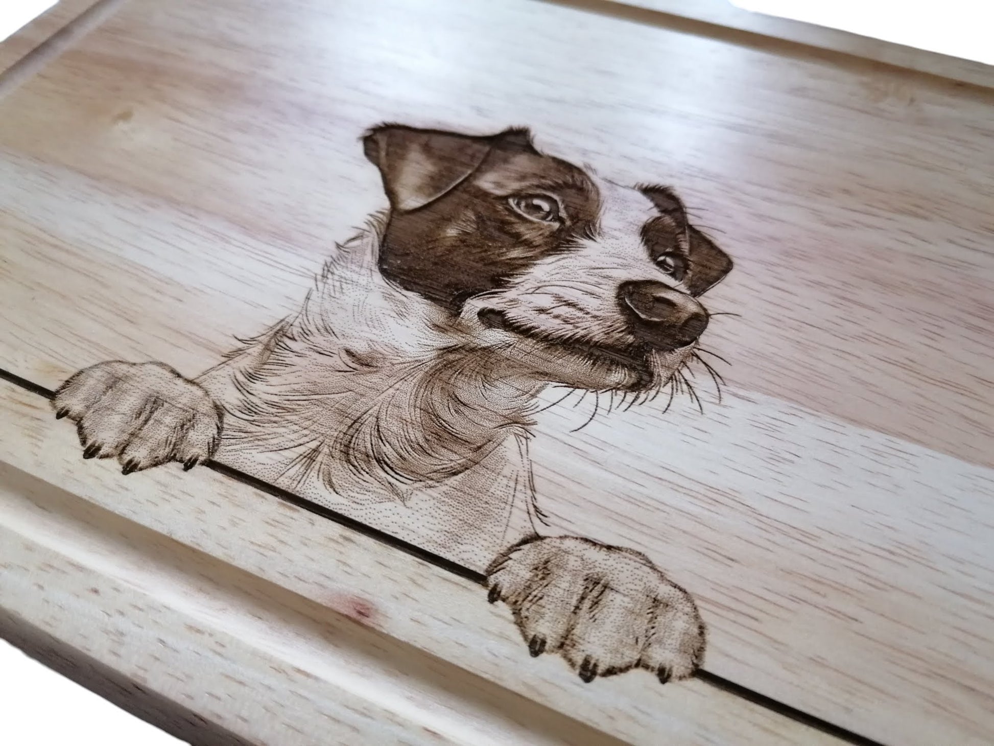 Personalised Jack Russell Dog Design Chopping Board 