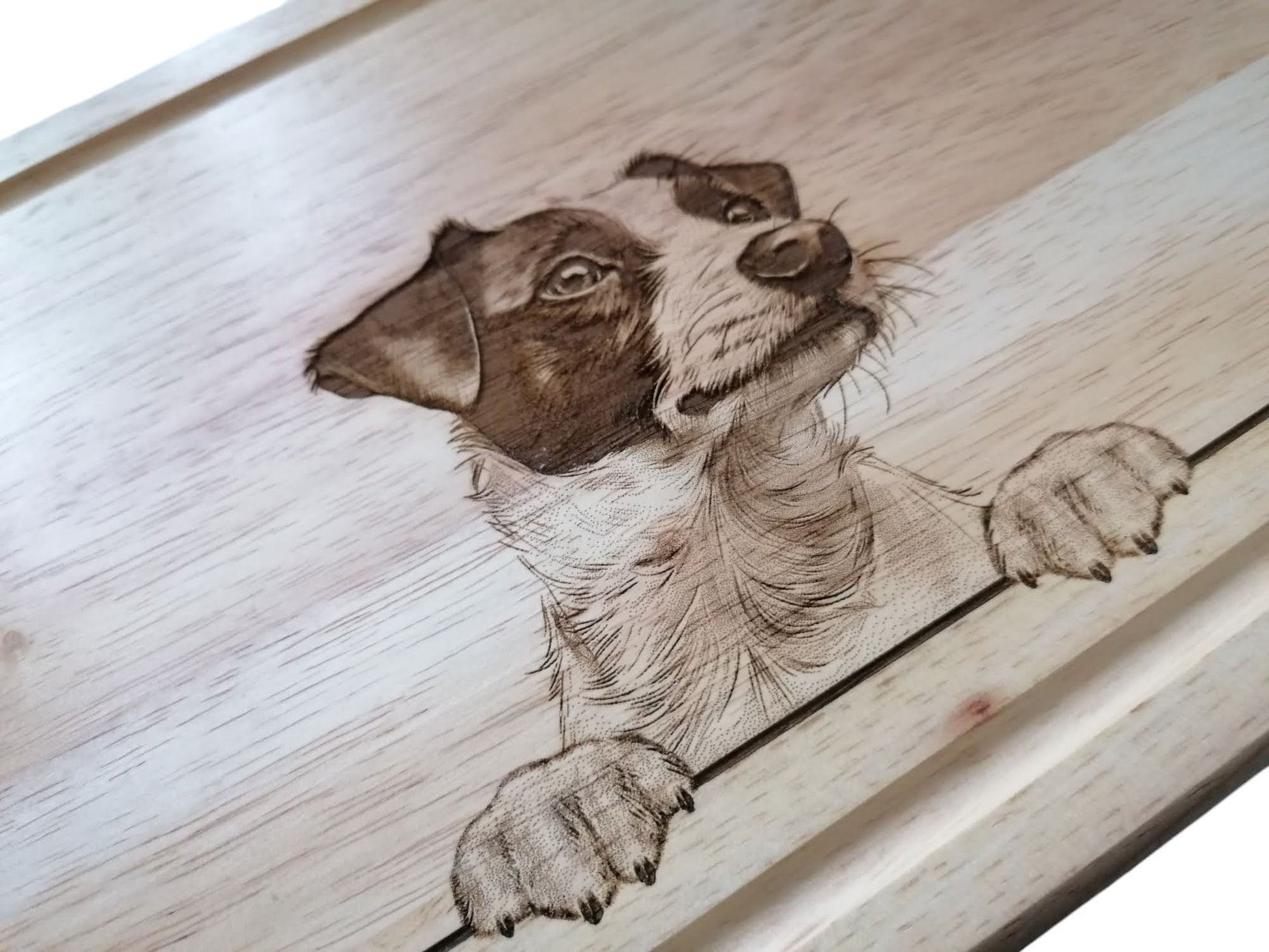Personalised Jack Russell Dog Design Chopping Board 
