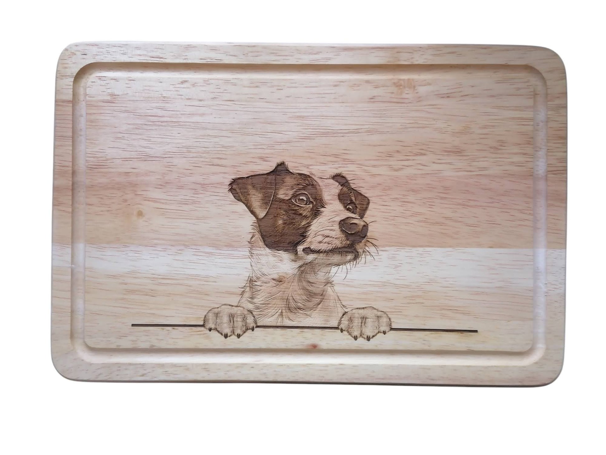 Personalised Jack Russell Dog Design Chopping Board 