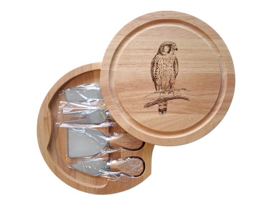 Kestrel Design Cheese Board Set with Tools Open 